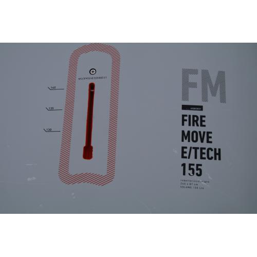 TAVOLA WINDSURF 155 RRD FIREMOVE E-TECH Y27 USED foilbox + NOSE PROTECTOR
