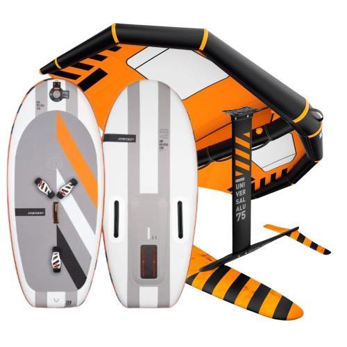 WINGFOIL PACKAGE 200 AIRBELUGA Y27+2400 UNIVERSAL SW STANDARD MAST 75 Y26 + 4.5 EVO WING Y26 NEW